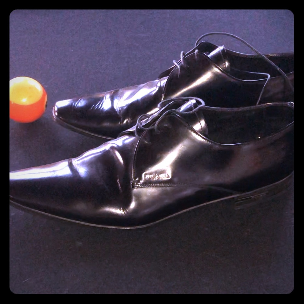 Prada Spazzolato Fume loafers. 9.5 but 10.5 - 11.